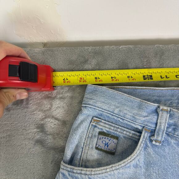 VTG 90s Wrangler for Women light blue casual baggy streetwear jeans wms 16 31x31 - Picture 8 of 8